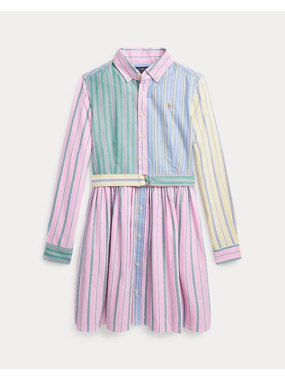 Polo Ralph Lauren Belted Cotton Oxford Fun Shirtdress 12
